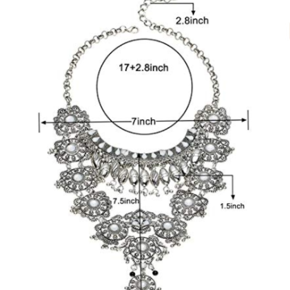 RE-STOCK !! Vintage Style Boho Statement Necklace - Picture 5 of 7